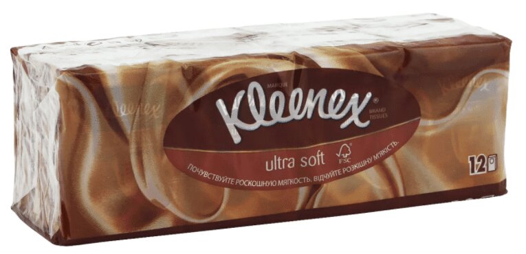 Клинекс Платки бумажные носовые Ультра Софт kleenex велти платочки бумажные ароматизированные клубника 10