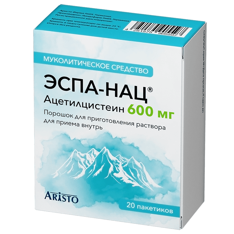 Эспа-Нац порошок для приема внутрь 600 мг пак.3 г 20 шт фитомуцил норм пор д приема внутрь 250г банка