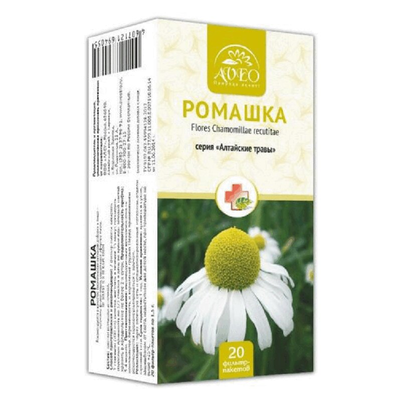 

Алтайские травы Ромашка фильтр-пакеты 1,5 20 шт