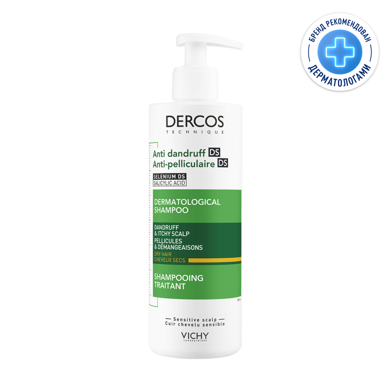 

Vichy Dercos Шампунь-уход интенсивный против перхоти для сухих волос 390 мл