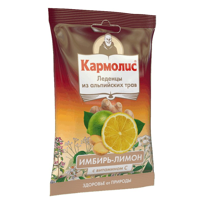 

Кармолис леденцы лимон-имбирь 75 г уп 1 шт