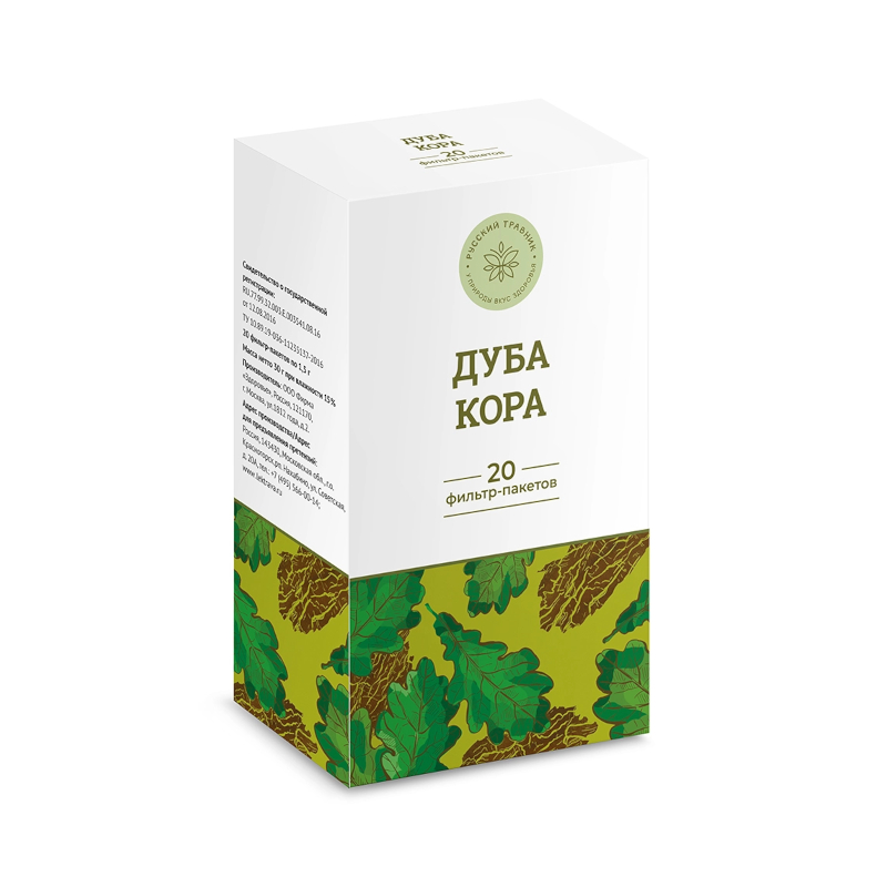 Изображение товара Дуб кора фильтр-пакеты 1,5 г 20 шт