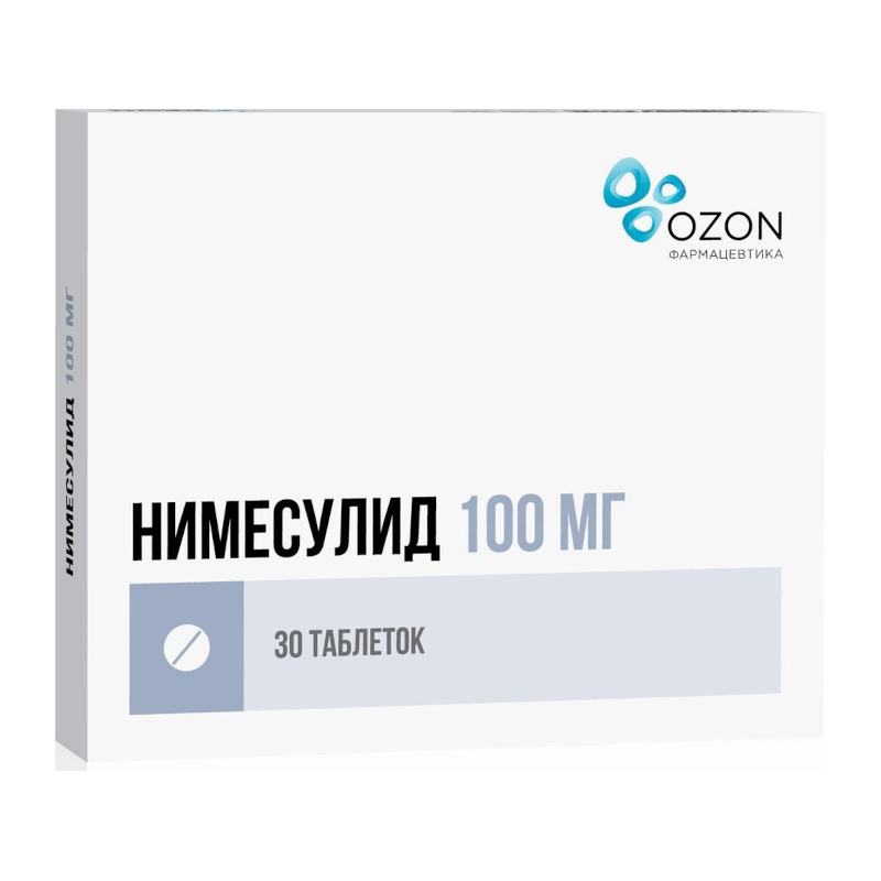 Изображение товара Нимесулид 100 мг таблетки - для быстрого снятия боли и воспаления, 30 шт