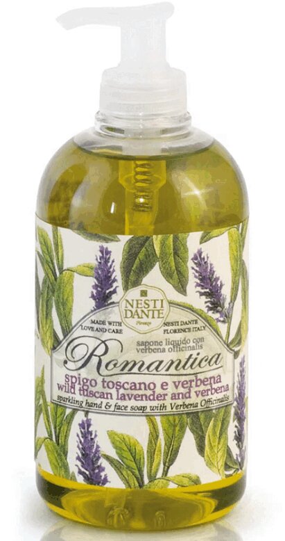 Nesti Dante Романтик Мыло жидкое Тосканская Лаванда-Вербена 500 мл мое солнышко мыло жидкое с дозатором ромашка 300мл уп 1