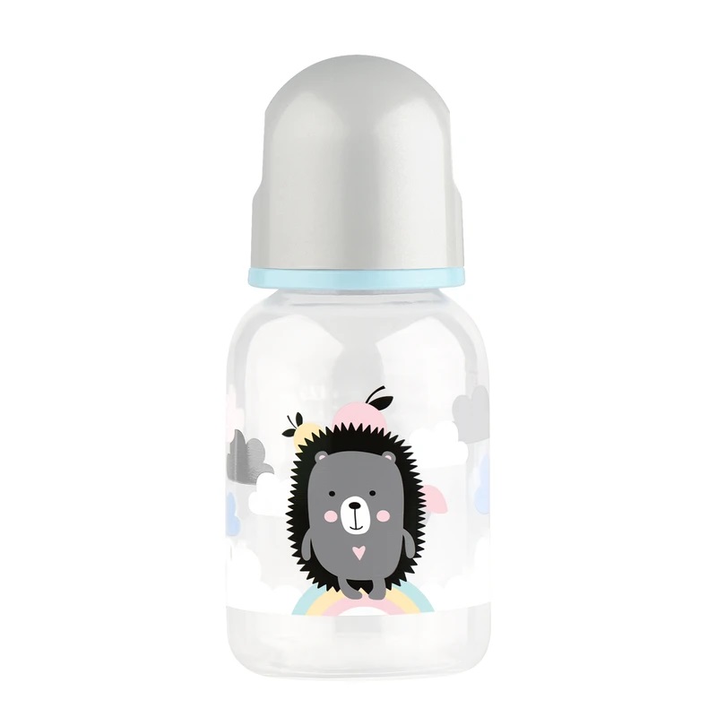 Лабби Малыши и Малышки Бутылочка с силиконовой соской 125 мл 0+ lubby бутылочка для кормления с соской молочной широким горлом с рождения