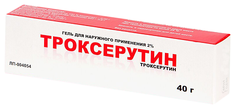 

Троксерутин 2% гель для наружного применения 40 г