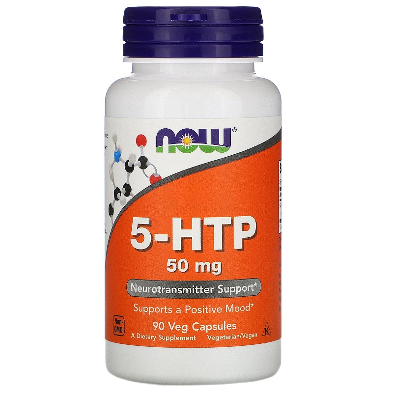 

NOW 5-HTP 50 мг вегетарианские капсулы 90 шт