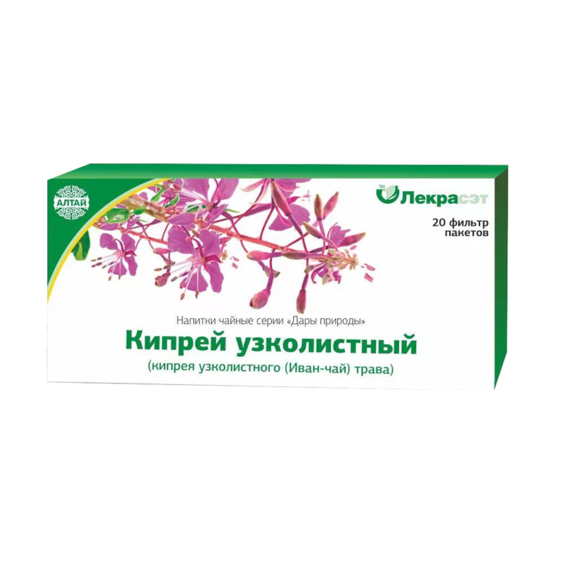 Кипрея узколистного трава сырье 1,5 г ф/п 20 шт чистотел трава пачка 50г