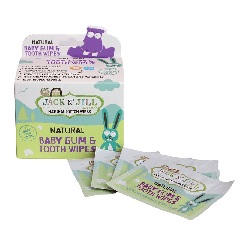 

Jack N' Jill Салфетки для полости рта с ксилитом детские 25 шт