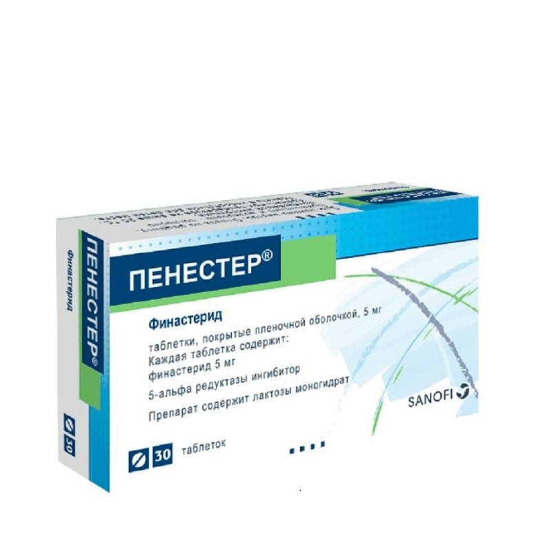 Изображение товара Пенестер 5 мг таблетки для лечения доброкачественной гиперплазии предстательной железы