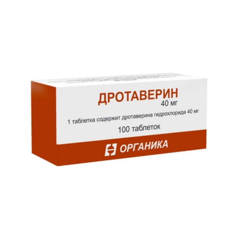 Изображение товара Дротаверин 40 мг таблетки 100 шт