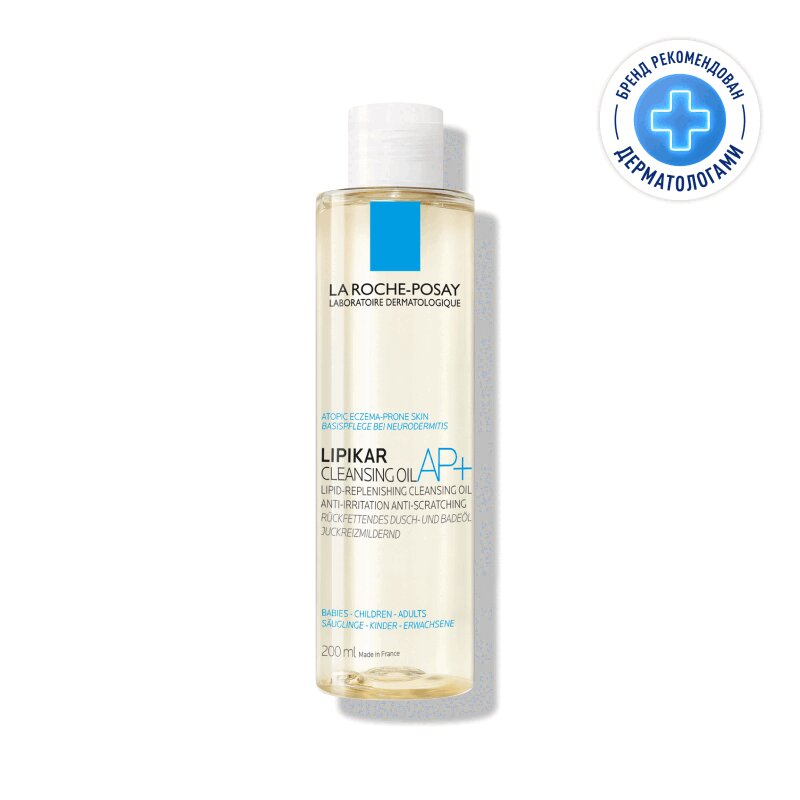 

La Roche-Posay Lipikar AP+ Масло для ванны и душа смягчающее для сухой кожи детей и взрослых 200 мл