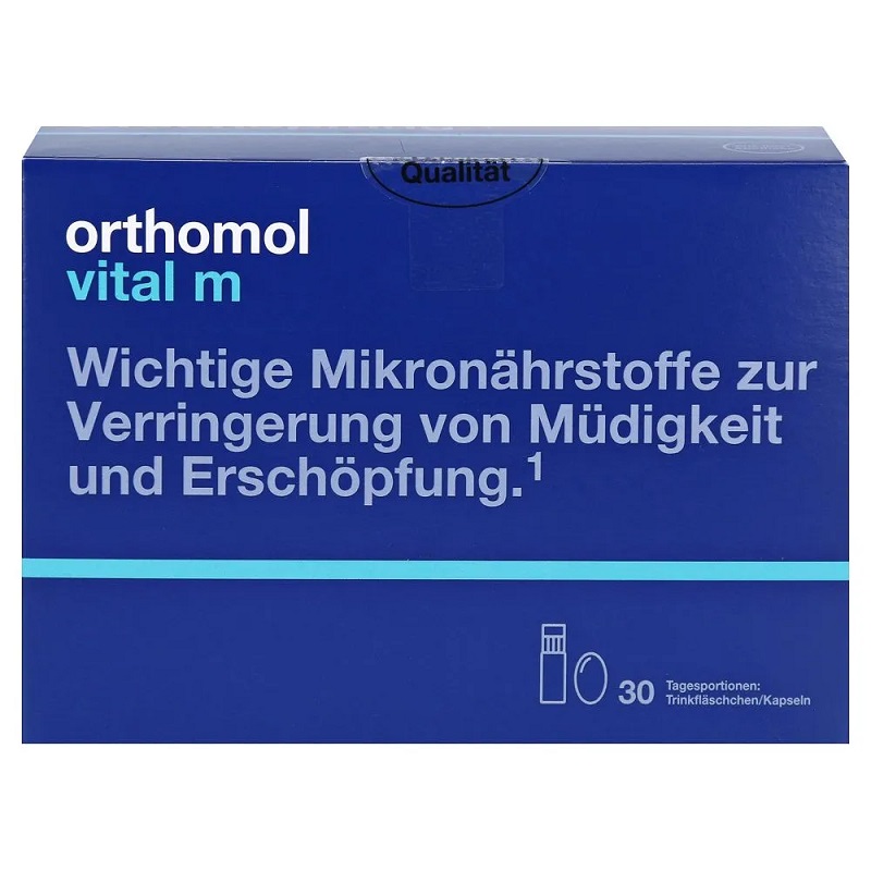 Ортомол Витал М набор питьевые бутылочки+капсулы на 30 дней