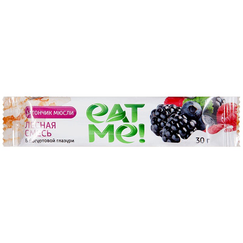 Eat Me! батончик мюсли лесные ягоды 30 г chikalab батончик мюсли миндальный с кокосом