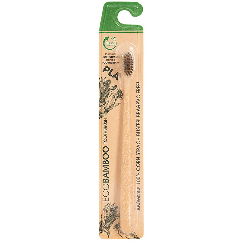 PL Зубная щетка с бамбуковым углем средняя ropin уход за телом подарочный набор скраб щетка