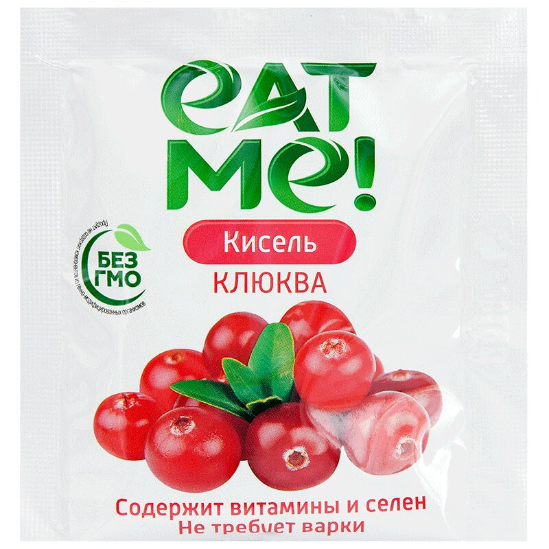 

Eat Me! Кисель без сахара Клюква пак.25 г