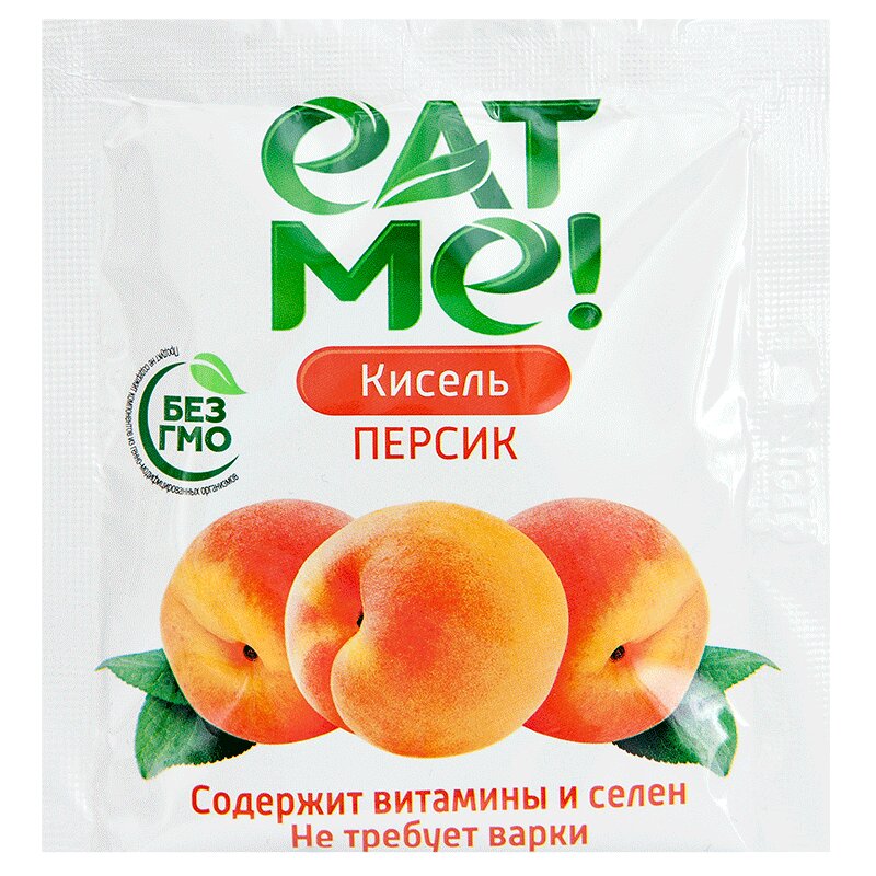 Eat Me! Кисель без сахара Персик пак.25 г леовит кисель сонный пак 20г 5