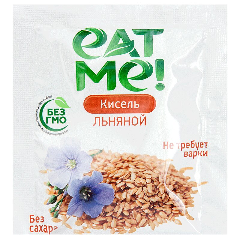 Eat Me! Кисель без сахара Льняной пак.20 г леовит кисель при гриппе 20 г 5 шт