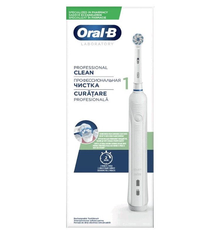Oral-B Про 1 Щетка зубная электрическая мойка высокого давления patriot gt360 imperial 322306010 1 6 квт 110 бар 390 л ч 1 насадка