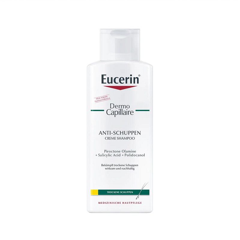 Eucerin Дермо Капиллар Шампунь-крем против перхоти 250 мл eucerin дневной антивозрастной крем для ухода за сухой чувствительной кожей hyaluron filler spf 15