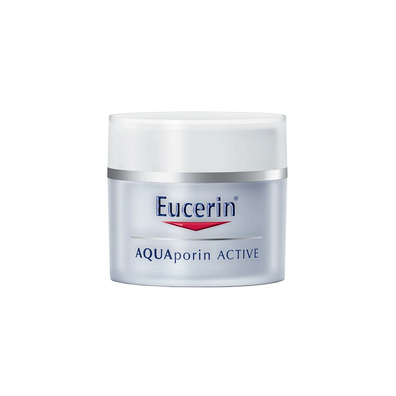 Eucerin АКВАпорин Актив Крем интенсивно-увлажняющий для сухой чувствительной кожи банка 50 мл эуцерин гиалурон филлер крем дневной для сухой чувствительной кожи spf15 банка 50мл