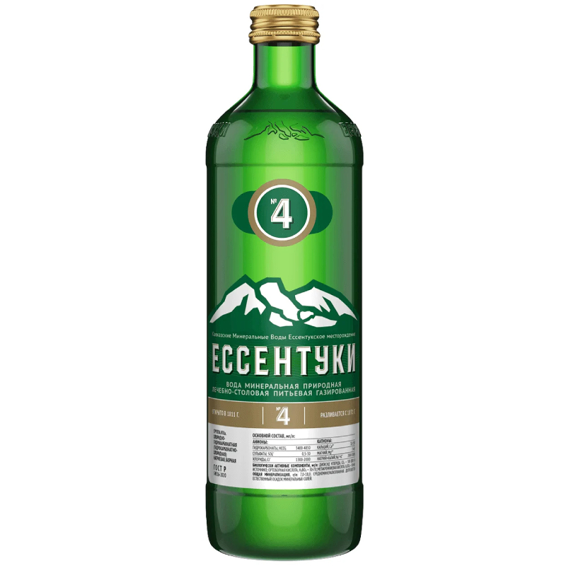 Изображение товара Ессентуки №4 вода минеральная стекло 450 мл