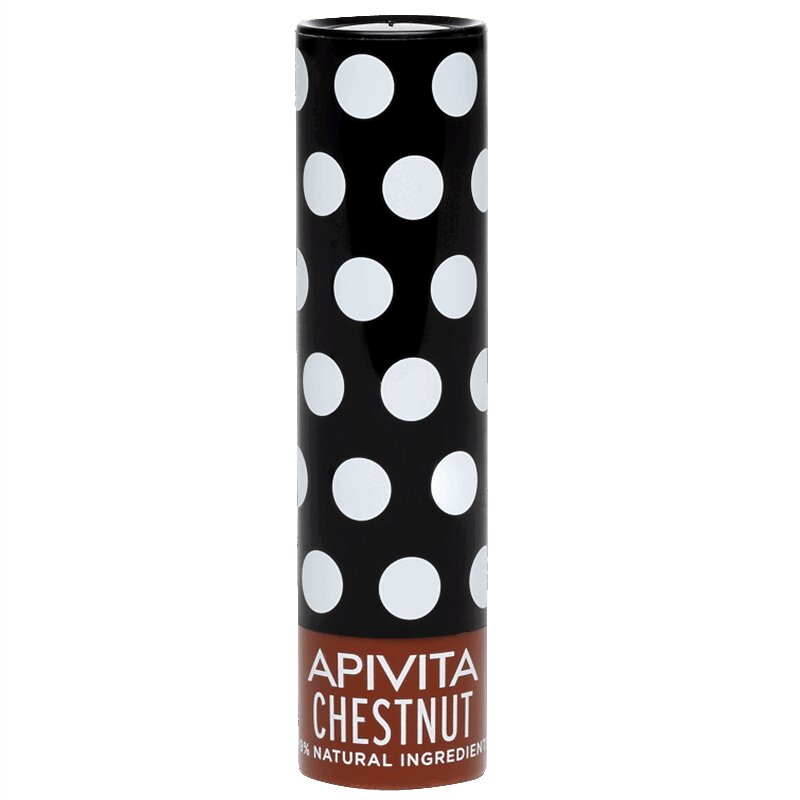 Apivita Уход для губ увлажняющий с оттенком Каштана стик 4,4 г жирорастворимый воск с эфирным маслом петит грея с широким роликом