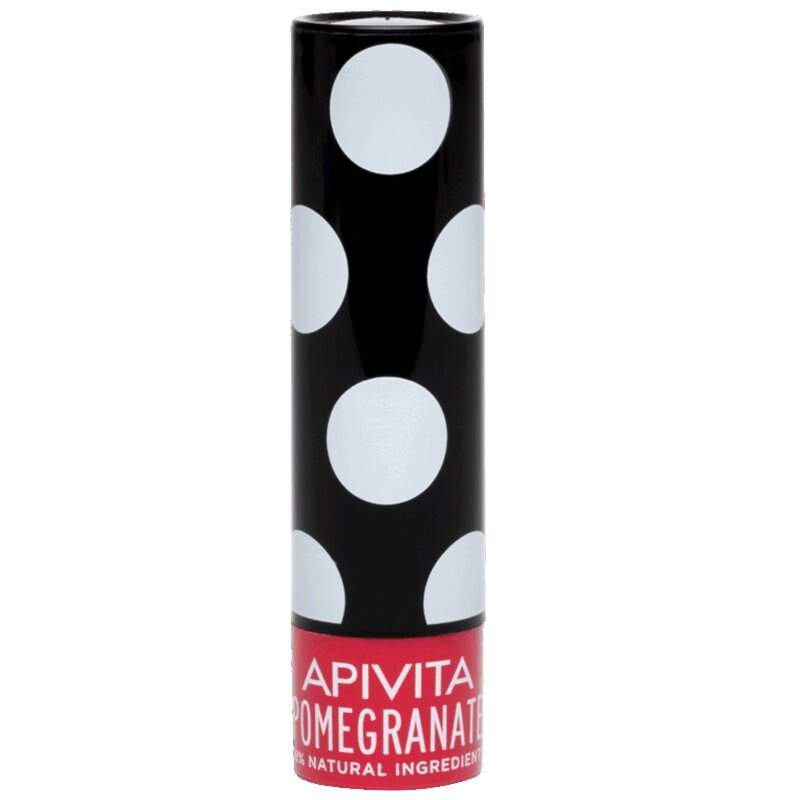 Apivita Уход для губ увлажняющий с оттенком граната стик 4,4 г подарочный набор биокон натуральный уход крем для рук и крем для ног