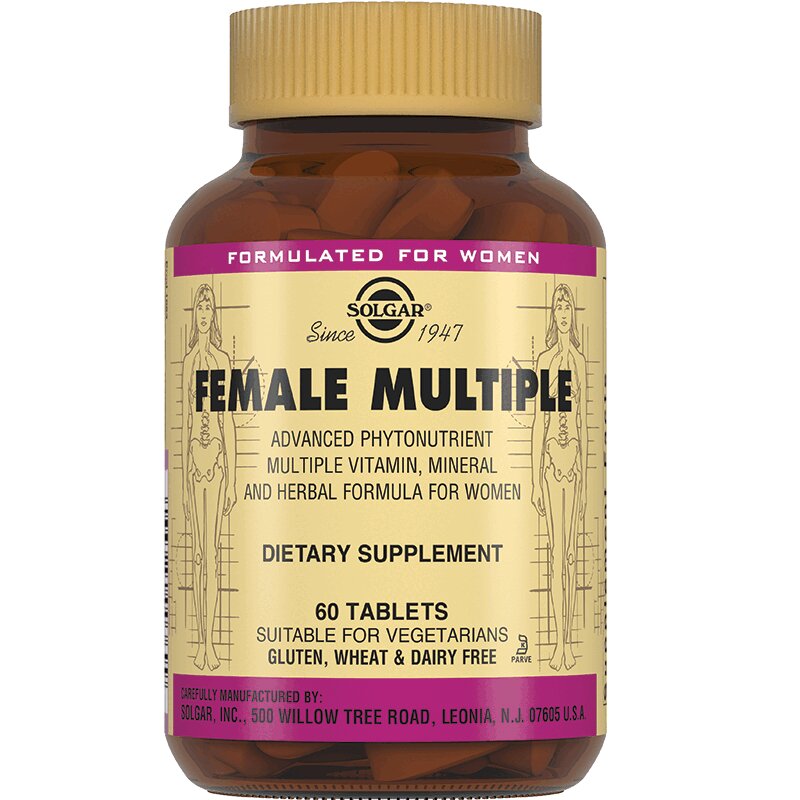 Solgar Мультивитаминный и минеральный комплекс для женщин таблетки 60 шт витаминный комплекс а zn д женщин таб 30