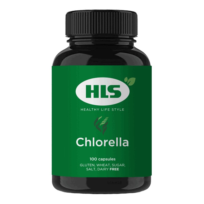 HLS Хлорелла капсулы 100 шт now chlorella 500 мг 200 таблеток хлорелла водоросль