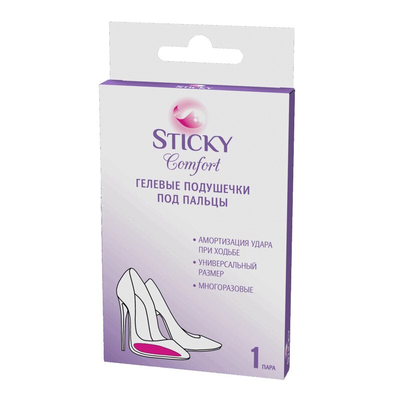 

Sticky Comfort Подушечки гелевые под пальцы 2 шт