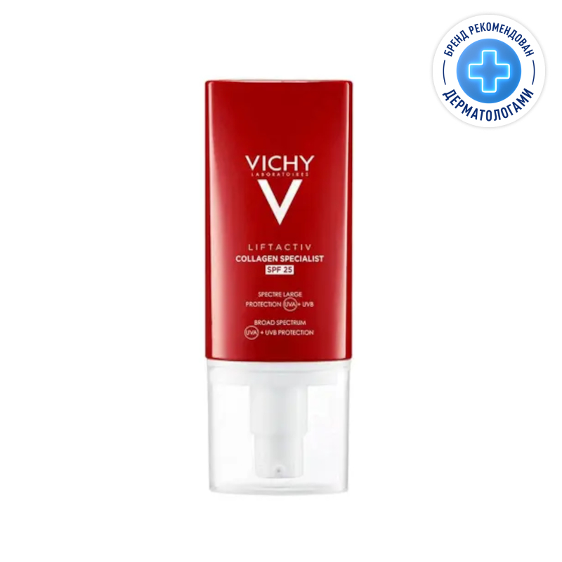 Vichy Лифтактив Коллаген Специалист крем SPF25 50 мл vichy деркос неоженик шампунь для повышения густоты волос 400 мл