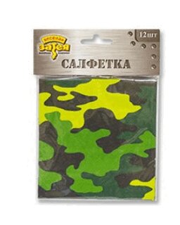 

Салфетка Камуфляж 25см №12