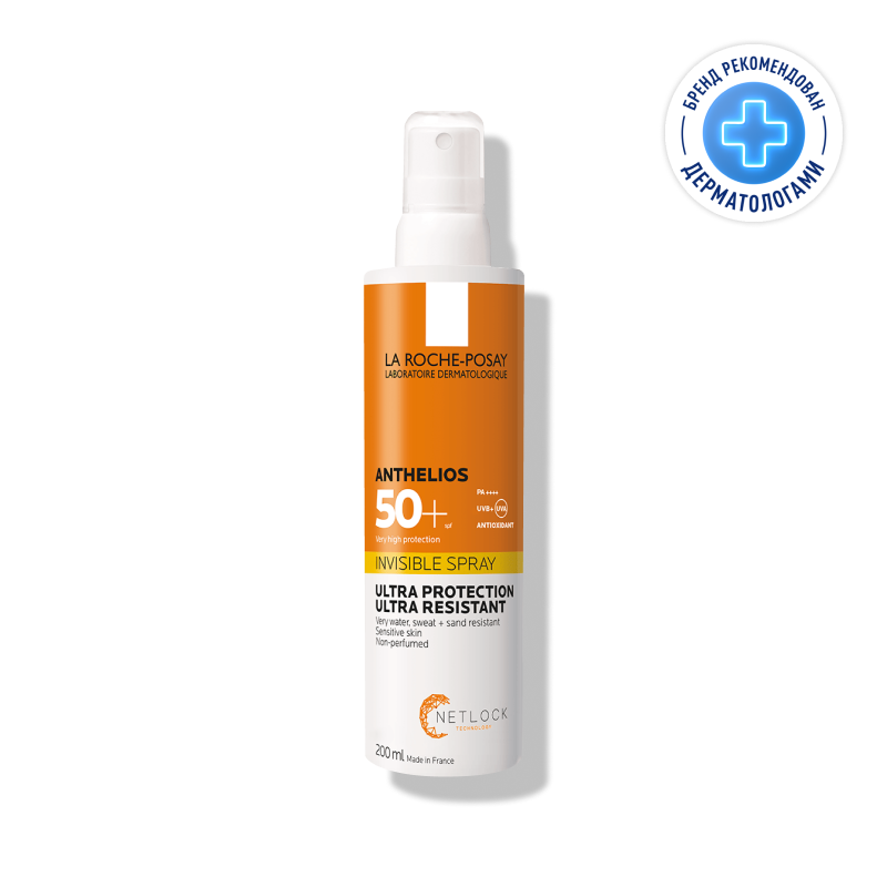 Изображение товара Солнцезащитный спрей La Roche-Posay Anthelios SPF 50+ 200 мл для лица и тела невидимый