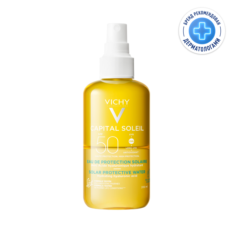 

Vichy Capital Soleil Спрей солнцезащитный двухфазный увлажняющий SPF 50 200 мл