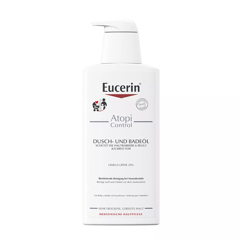 Eucerin Атопи Контрол масло для душа очищающее 400 мл очищающее масло для снятия макияжа oil cleanser