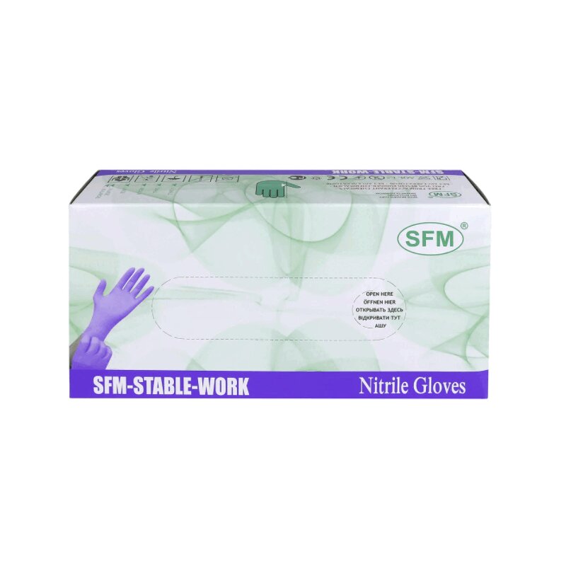 Изображение товара Перчатки нитриловые нестерильные SFM L 200 шт Германия