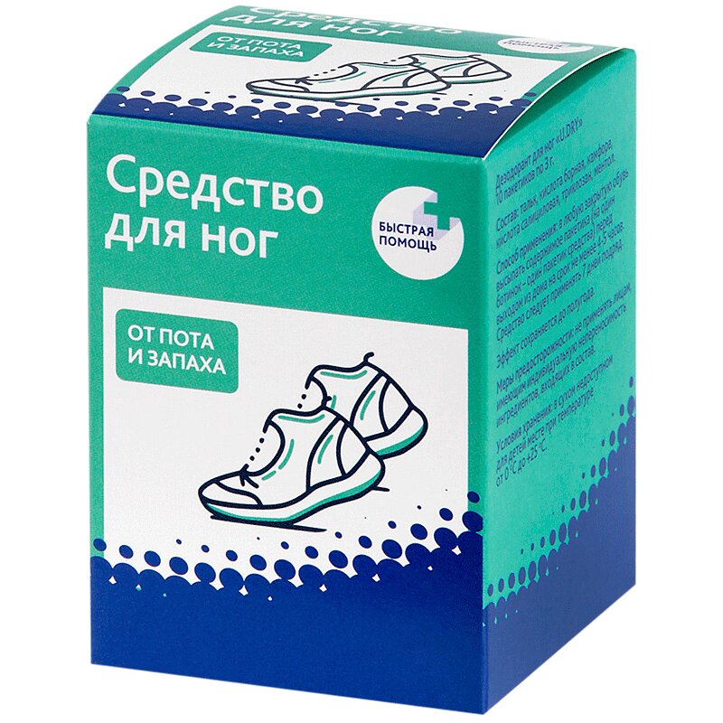 

PL Средство для ног от пота и запаха 3 г 10 шт