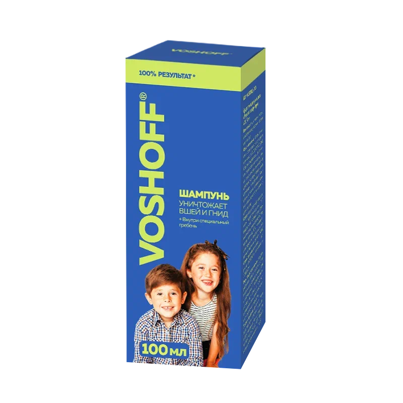 Изображение товара Voshoff шампунь педикулицидный 100 мл для уничтожения вшей