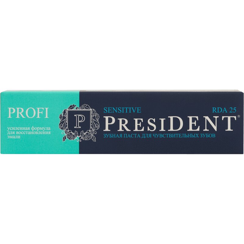 Зубная паста PresiDENT Профи Сенситив 25 RDA 100 мл president паста зубная лайм и личи pure by president 100 гр