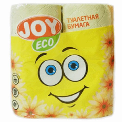 

JOY ECO Бумага туалетная 2-х слойная Желтая 4 шт