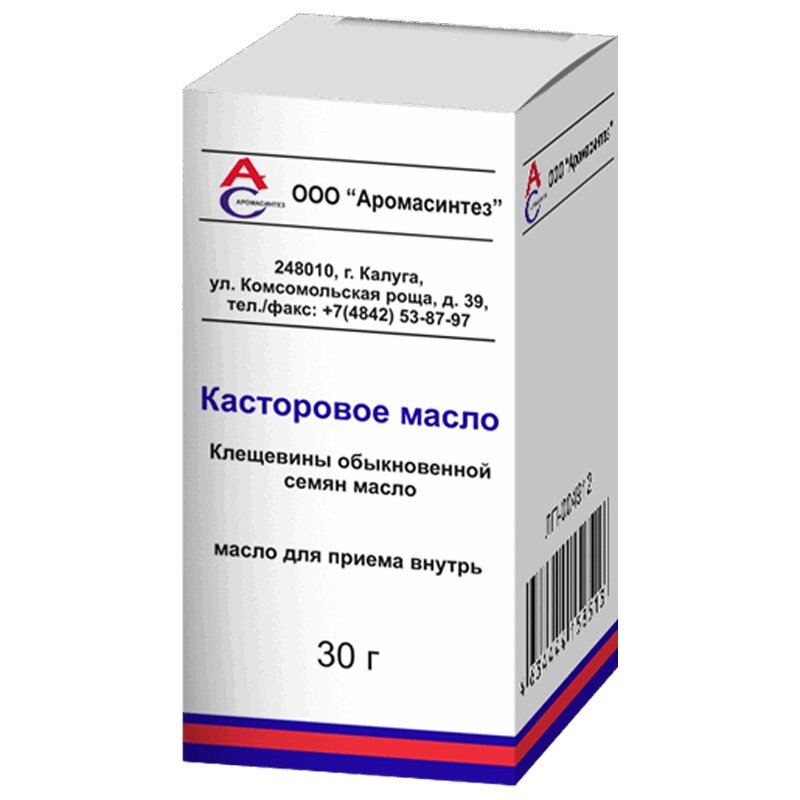 

Касторовое масло для приема внутрь 30 мл