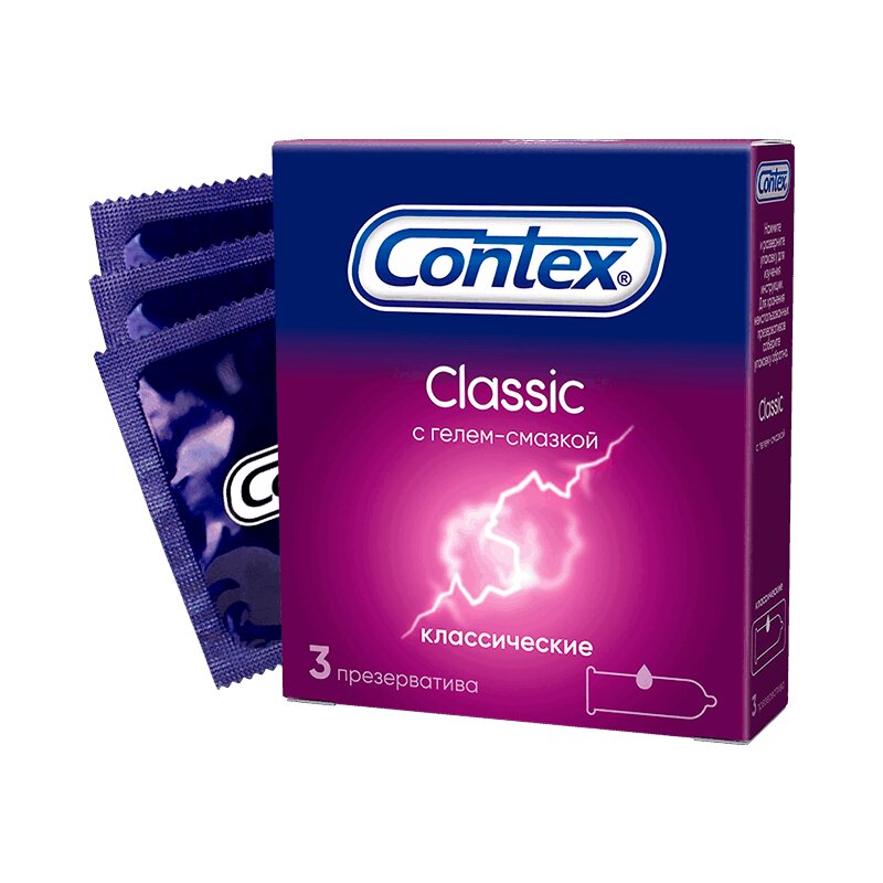 Изображение товара Contex Classic Презервативы классические с гелем-смазкой 3 шт