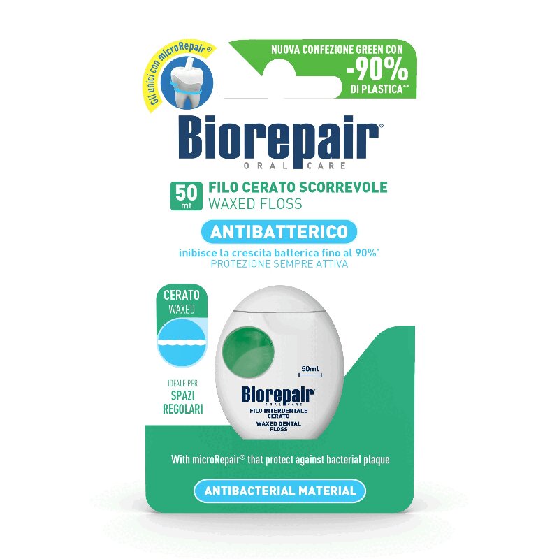 BioRepair  Нить зубная вощеная скользящая 50 м