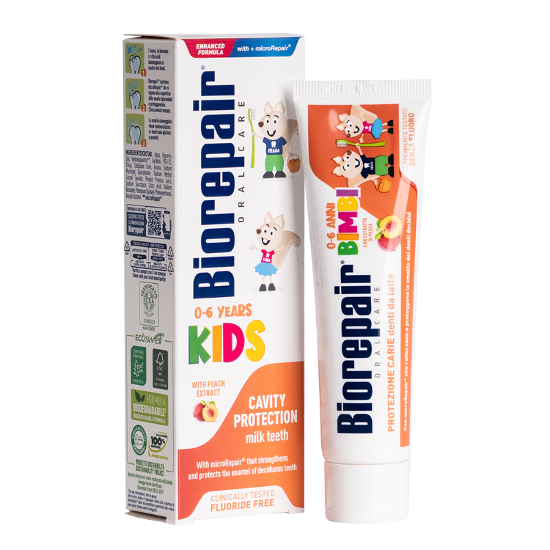 

Biorepair Kids Зубная паста для детей 0-6 лет Персик 50 мл