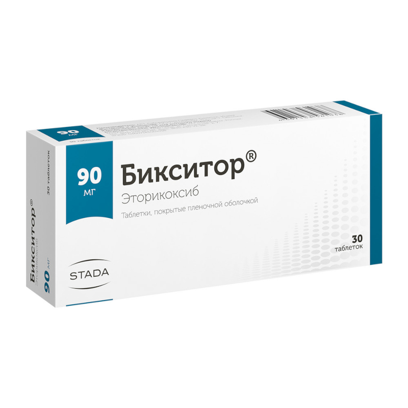 Изображение товара Бикситор 90 мг таблетки для лечения воспаления и боли 30 шт Индия