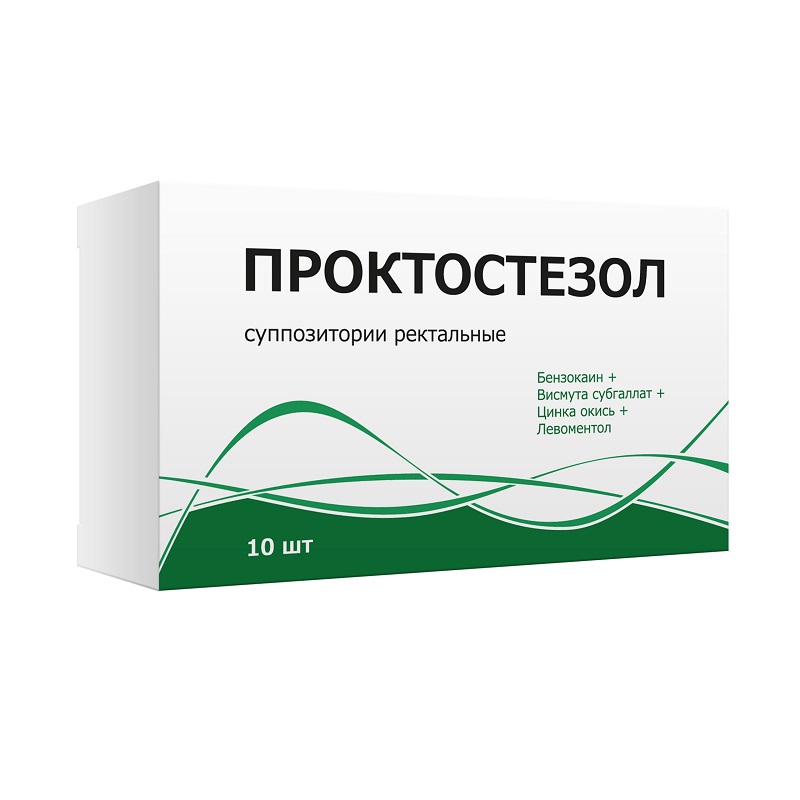 Проктостезол суппозитории ректальные 10 шт овипол клио свечи вагинальные 0 5 мг 15 шт