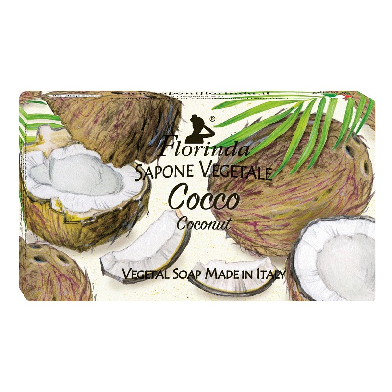 Флоринда Мыло туалетное твердое Кокос 100 г aroma garden ароматизатор саше домашний аромат кокос