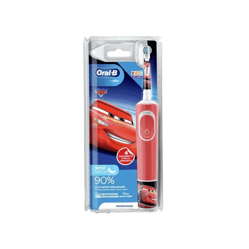

Oral-B Щетка зубная электрическая детская Тачки красный