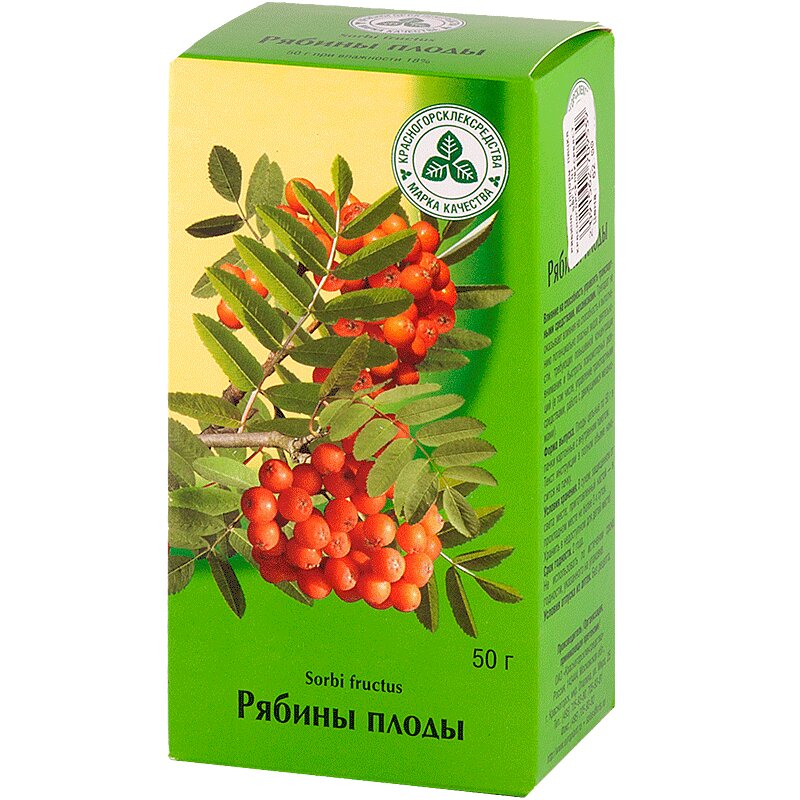 Изображение товара Рябина плоды 50 г для профилактики гипо- и авитаминозов натуральный настой